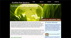 Desktop Screenshot of ecowisepestsolutions.com