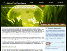 Tablet Screenshot of ecowisepestsolutions.com